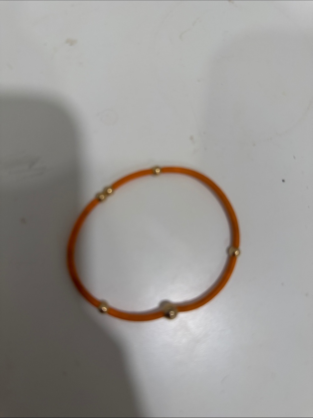 enewton Orange Beaded Stretch Bracelet - Women Jewelry REAL GOLD